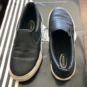 Black slip on shoes